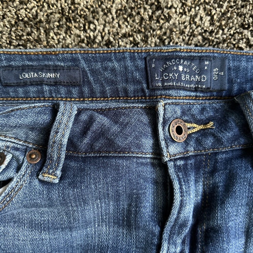 Lucky Brand -Lolita skinny jeans. Worn lots, but good condition.